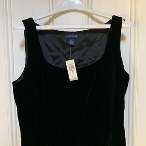 Ann Taylor Velvet Black Tank